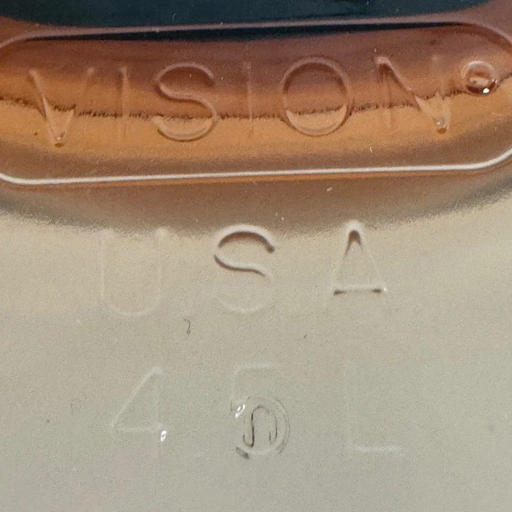 Vintage Visions Corning Amber Glass 4.5L Dutch Oven Stock Pot Casserole Dish